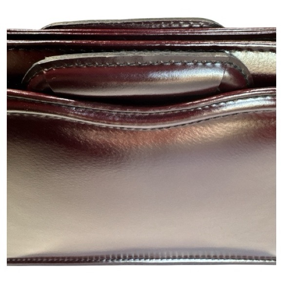 Unique Vintage 80's SOLO Burgundy Portfolio - Picture 8 of 16